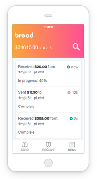 bread app bitcoin