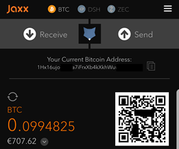 will jaxx support bitcoin gold