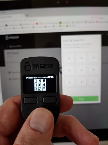 trezor pin